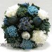 August Grove Mixed Floral Centerpiece in Small Wooden Round Container BVZ1173