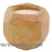 Rosecliff Heights Rustic Coconut-Shaped Teak Jar Candle ROHE6691