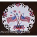 The Holiday Aisle Star Spangled Embroidered Cutwork Round Placemat THDA1977