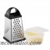 VonShef Stainless Steel 4 Sided Grater with Collection Box and Lid VNSH1000